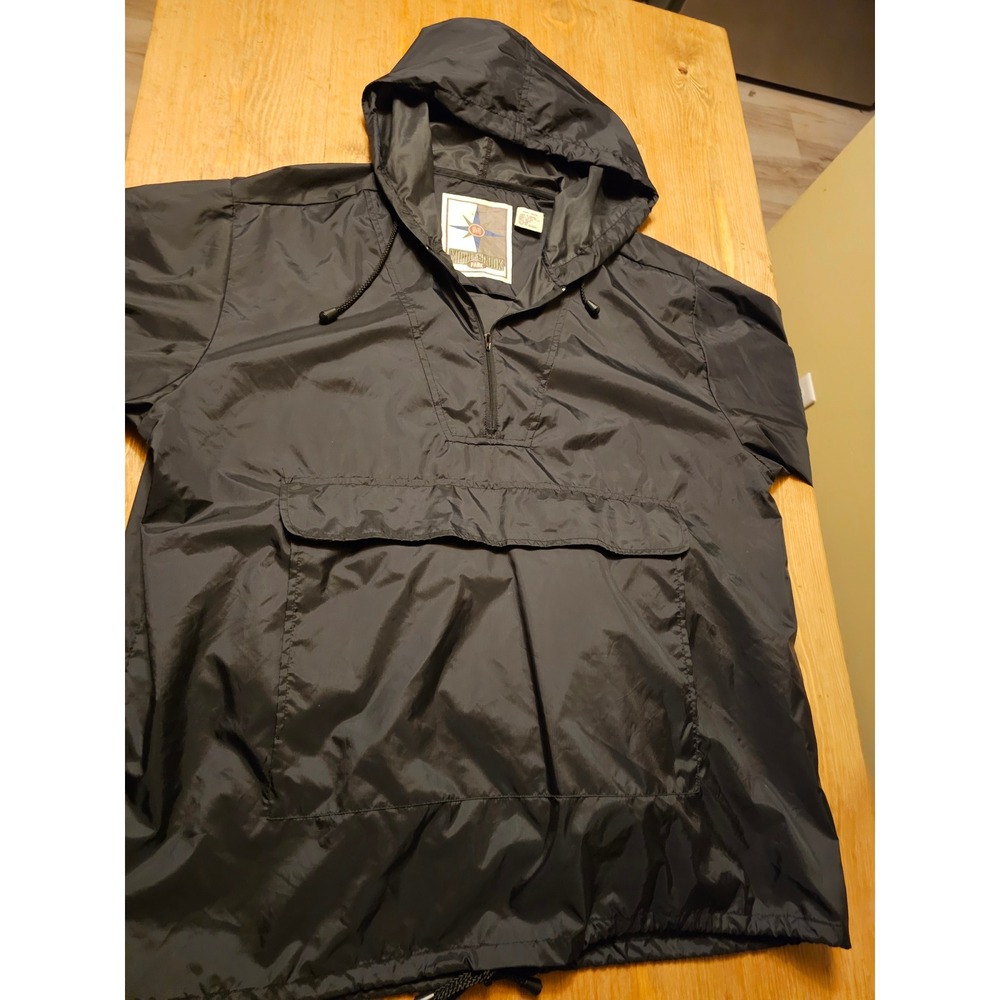 Middlebrook Park Black Packable Anorak Windbreaker Jacket One Size 79621